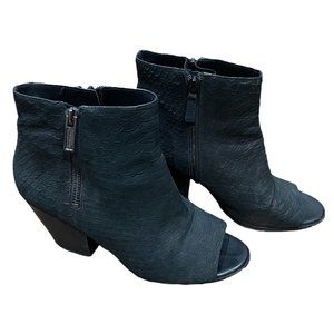 Cole Haan Snake Peep Toe Booties